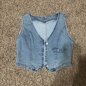 Blue Denim Vest